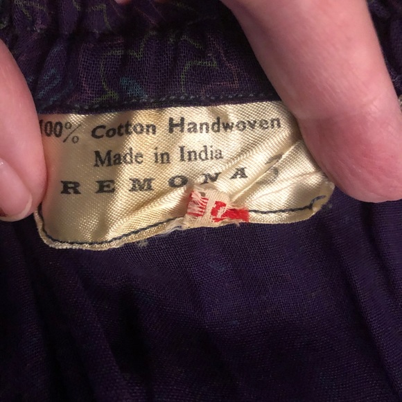 TRUE VINTAGE Deep Purple Bohemian Dress - Picture 9 of 15